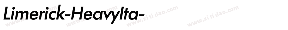 Limerick-HeavyIta字体转换