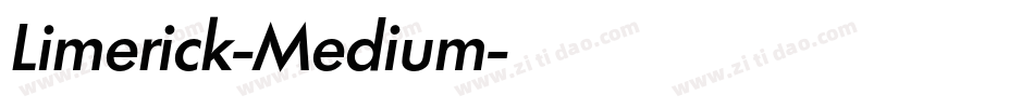 Limerick-Medium字体转换