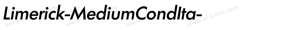 Limerick-MediumCondIta字体转换