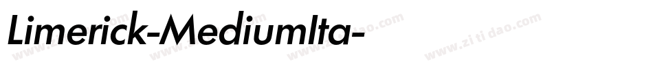 Limerick-MediumIta字体转换