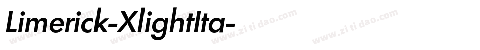 Limerick-XlightIta字体转换