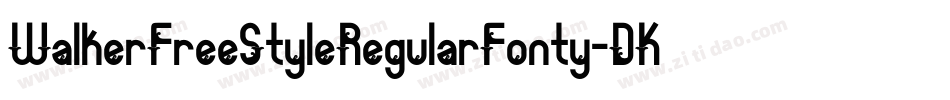 WalkerFreeStyleRegularFonty-DKR1字体转换