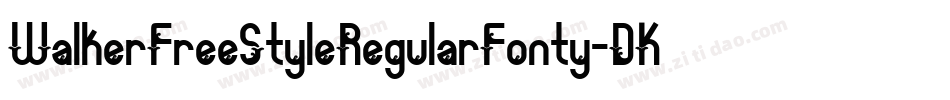 WalkerFreeStyleRegularFonty-DKR1字体转换