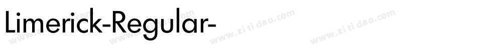 Limerick-Regular字体转换