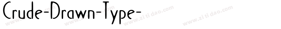 Crude-Drawn-Type字体转换