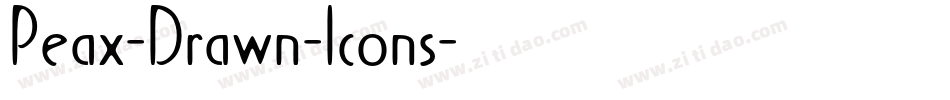 Peax-Drawn-Icons字体转换
