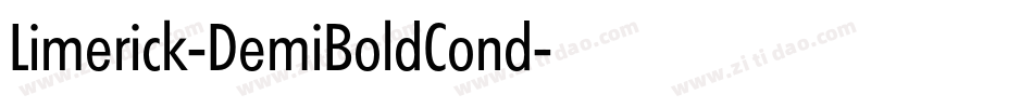 Limerick-DemiBoldCond字体转换