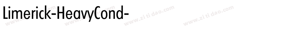 Limerick-HeavyCond字体转换