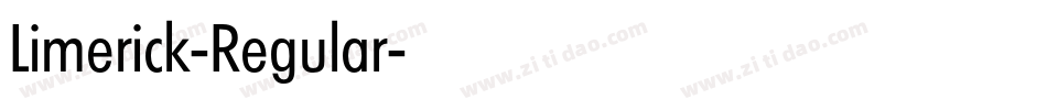 Limerick-Regular字体转换