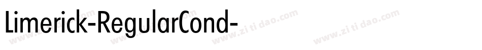 Limerick-RegularCond字体转换