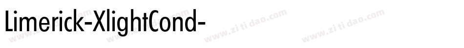 Limerick-XlightCond字体转换
