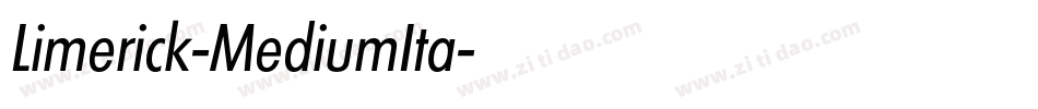 Limerick-MediumIta字体转换