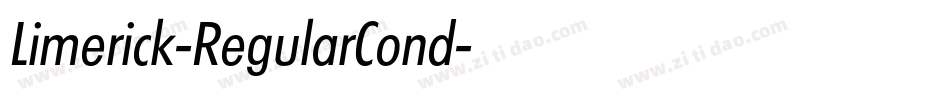 Limerick-RegularCond字体转换