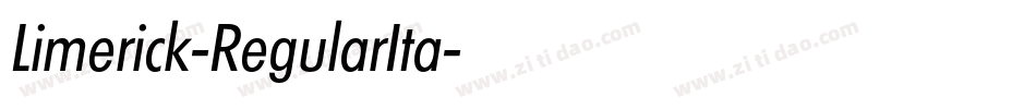 Limerick-RegularIta字体转换