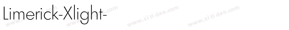 Limerick-Xlight字体转换