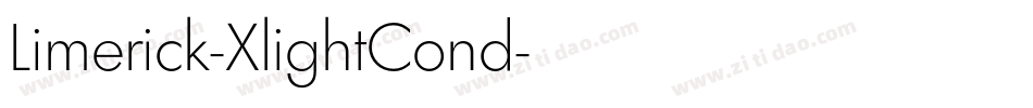 Limerick-XlightCond字体转换