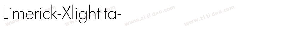 Limerick-XlightIta字体转换