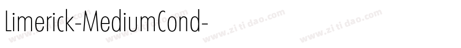 Limerick-MediumCond字体转换