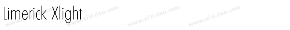 Limerick-Xlight字体转换