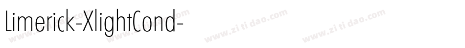 Limerick-XlightCond字体转换