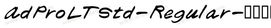 AdProLTStd-Regular字体转换