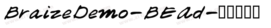 BraizeDemo-BEAd字体转换