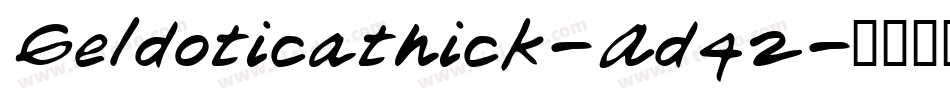 Geldoticathick-Ad42字体转换