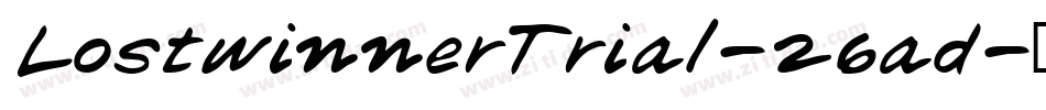 LostwinnerTrial-26ad字体转换
