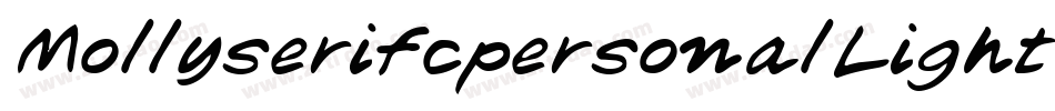 MollyserifcpersonalLight-40AD字体转换