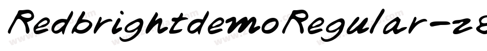 RedbrightdemoRegular-z80AD字体转换