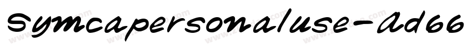 Symcapersonaluse-Ad66字体转换