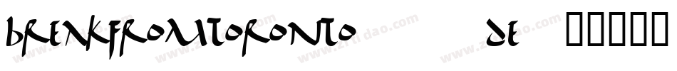 Breakfromtoronto-18de字体转换