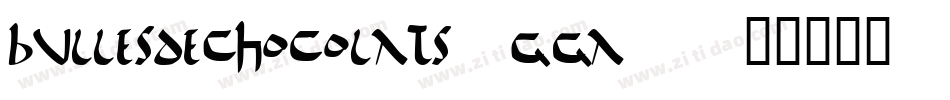 BullesDeChocolats-gGa4字体转换