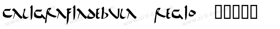 CaligrafiaDeBula-Regio字体转换