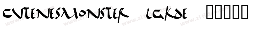 CutenesMonster-lgKDe字体转换