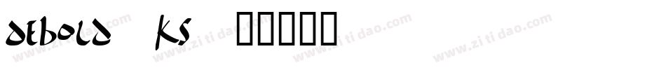 DeBold-KS字体转换
