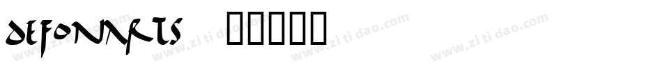 DeFonarts字体转换