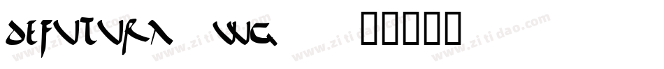DeFutura-wG8字体转换