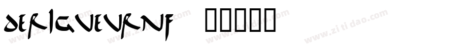 DeRigueurNF字体转换