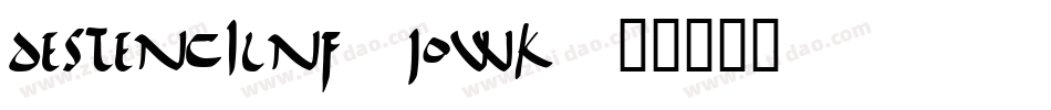 DeStencilNf-JOWK字体转换