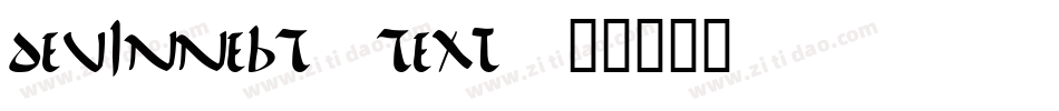 DeVinneBT-Text字体转换
