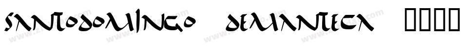 SantoDomingo-DeManteca字体转换