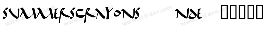 SummersCrayons-1nDe字体转换