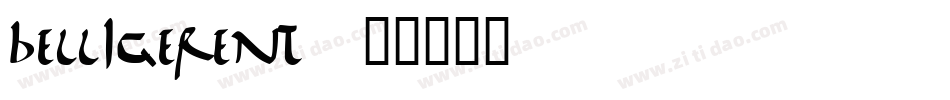 belligerent字体转换