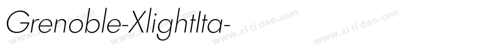 Grenoble-XlightIta字体转换