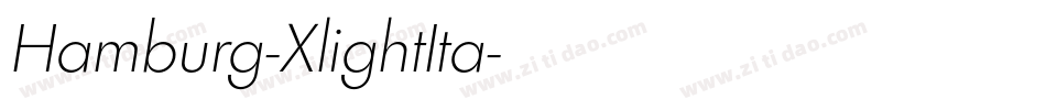 Hamburg-XlightIta字体转换
