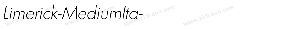 Limerick-MediumIta字体转换