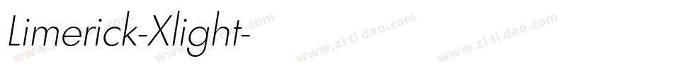 Limerick-Xlight字体转换