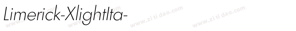 Limerick-XlightIta字体转换