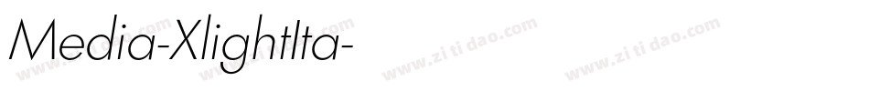 Media-XlightIta字体转换